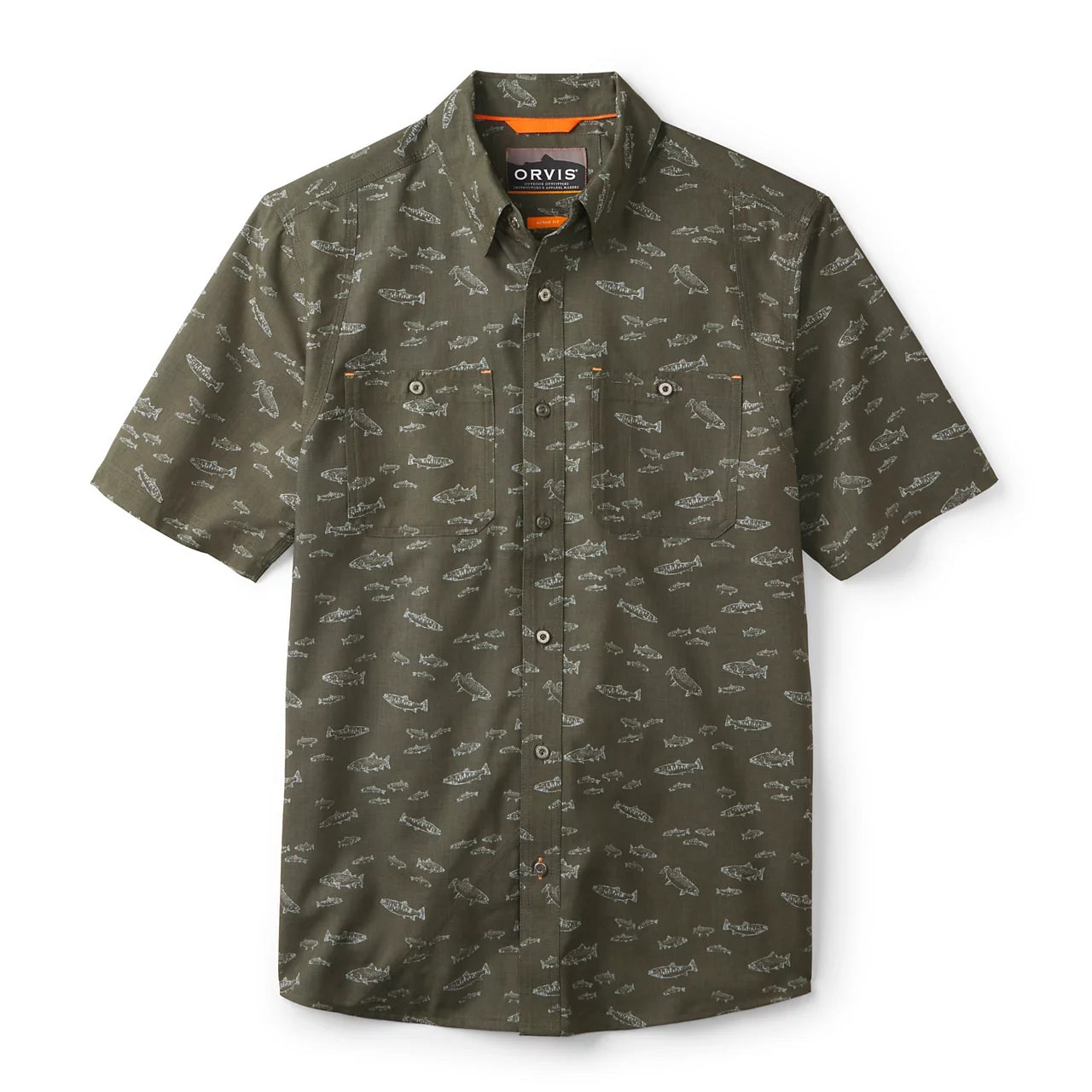 Tech Chambray Work Shirt- Rosemary Freshwater Print